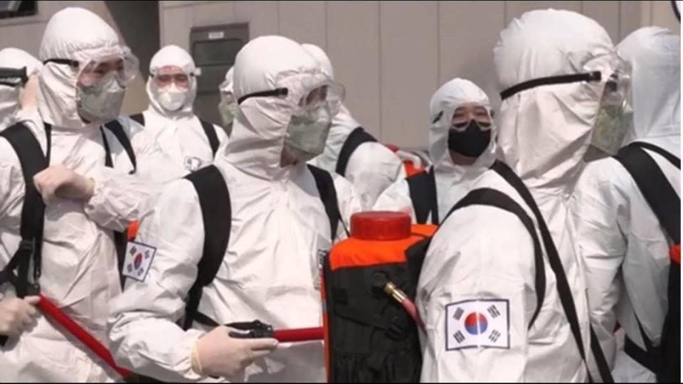 南韓已超過1萬人染病確診、174人死亡。（圖／AP）