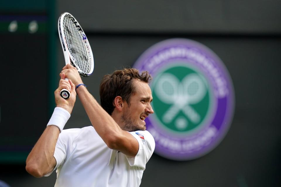 Russian Daniil Medvedev will not be at Wimbledon (John Walton/PA) (PA Wire)