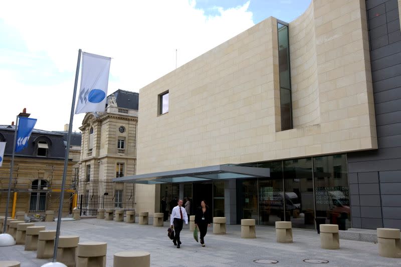 FILE PHOTO: FILE PHOTO: Outside view of the Organization for Economic Co-operation and Development, (OECD) headquarters in Paris
