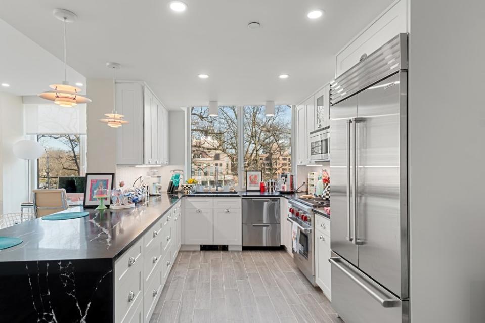 The kitchen as it appears today. Moda Realty