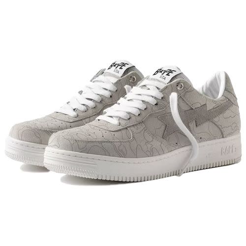 <p><a class="link " href="https://stockx.com/en-gb/a-bathing-ape-bape-sta-solebox-2023" rel="nofollow noopener" target="_blank" data-ylk="slk:SHOP;elm:context_link;itc:0;sec:content-canvas">SHOP</a></p><p>Solebox’s submission to Y2K mania is a tonal Bapesta that also serves as a follow-up to the Solebox x Bape drop of 2021.</p><p>£351; <a href="https://stockx.com/en-gb/a-bathing-ape-bape-sta-solebox-2023" rel="nofollow noopener" target="_blank" data-ylk="slk:stockx.com;elm:context_link;itc:0;sec:content-canvas" class="link ">stockx.com</a></p>