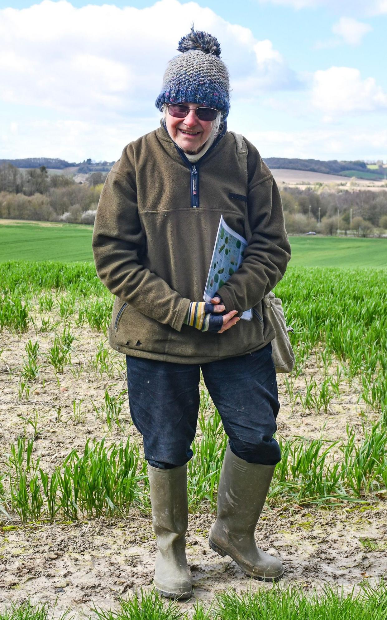 Dr June Chatfield OBE, one of the campaigners, on the site of the proposed development