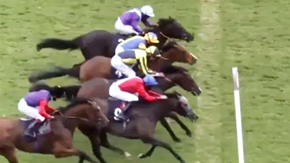 Nevertheless, pictured here winning in a crazy finish at Doncaster.