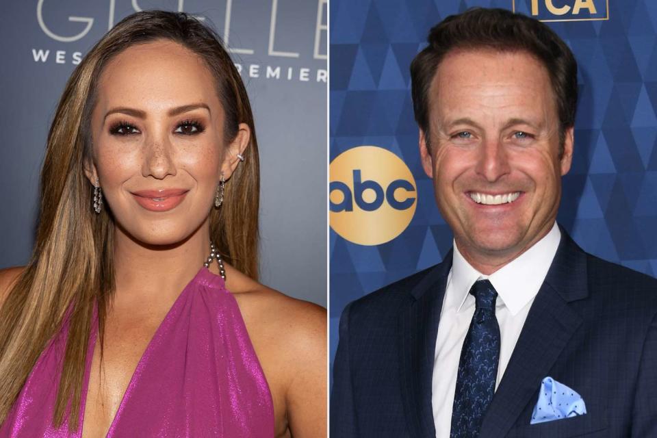 <p>Corine Solberg/Getty; VALERIE MACON/AFP via Getty</p> Cheryl Burke and Chris Harrison