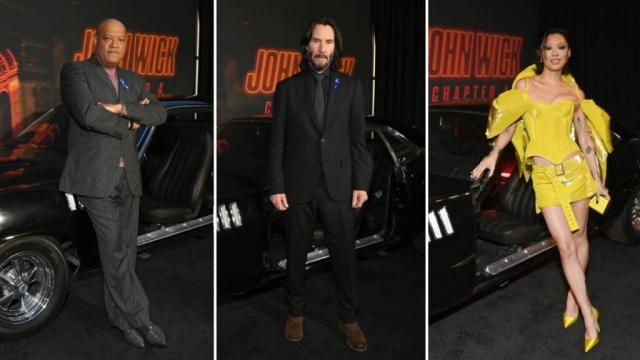 Keanu Reeves, Laurence Fishburne and More Hit the John Wick 4 Red