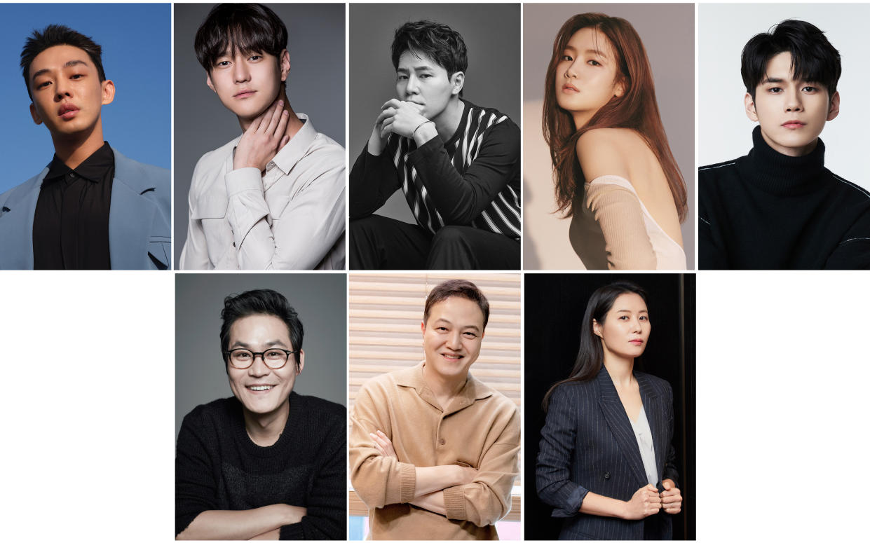 Action blockbuster Seoul Vibe announced its cast: Yoo Ah-in, Ko Kyoung-pyo, Lee Kyoo-hyung, Park Ju-hyun, Ong Seong-wu, Kim Sung-kyun, Jung Woong-in, and Moon So-ri. (Photos: Netflix)