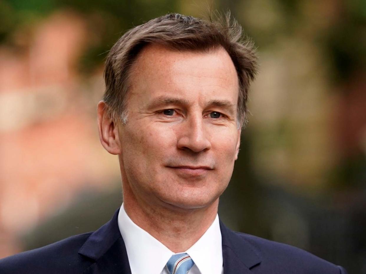 Former health secretary Jeremy Hunt is bidding to become chair of the House of Commons health select committee: EPA