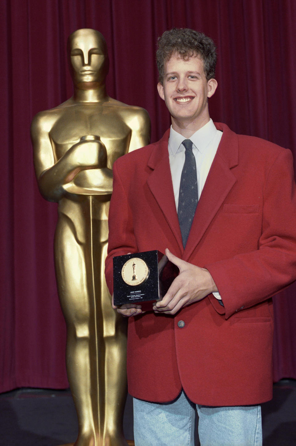 This undated publicity photo provided by the Motion Picture Academy of Arts and Sciences shows Peter H. Docter at the 1992 (19th) Student Academy Awards presentation ceremony. The latest group of Student Academy Award winners will be celebrated at a ceremony at the Motion Picture Academy of Arts and Sciences in Los Angeles on June 8, 2013. (AP Photos/AMPAS)