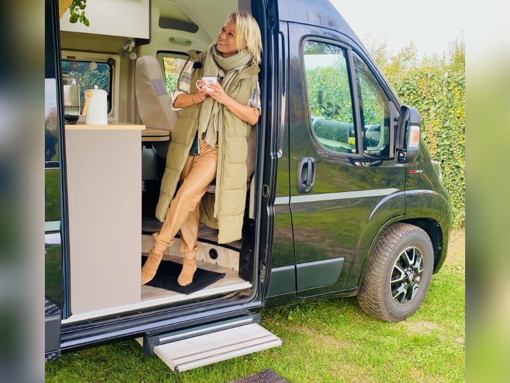 Nova Meierhenrich genießt die Trips in ihrem Van. (Bild: privat)