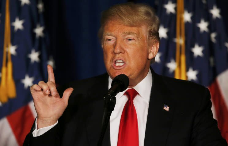 Trump delivers a foreign policy speech in Washington, D.C. (Photo: Jim Bourg/Reuters)