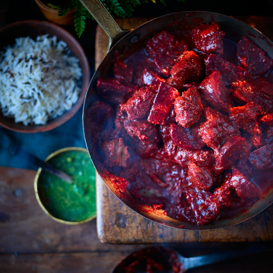 lamb and beetroot curry