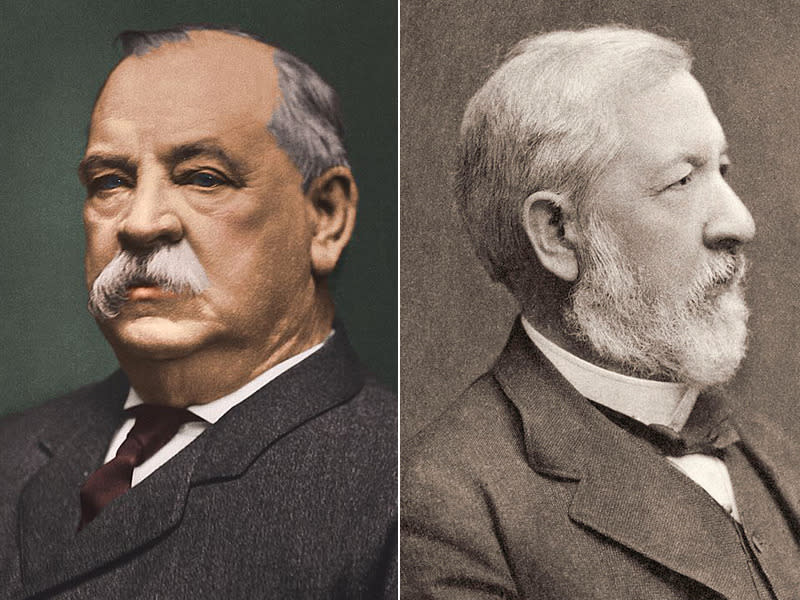 GROVER CLEVELAND – JAMES G. BLAINE (1884)