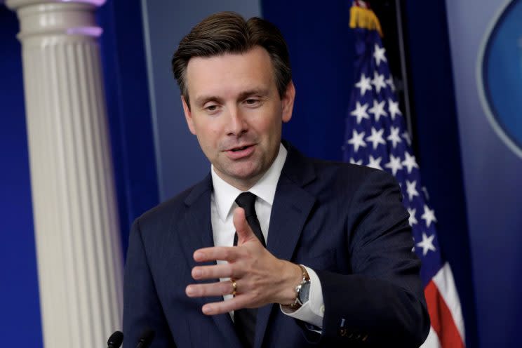 White House press secretary Josh Earnest. (Photo: Yuri Gripas/Reuters)