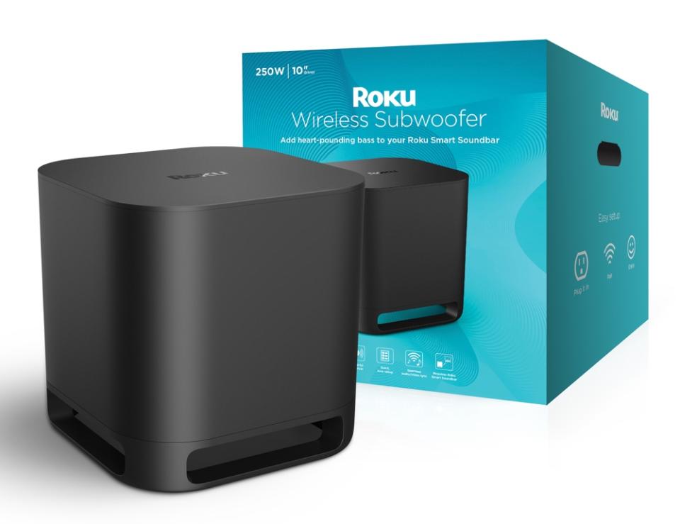 Roku's Wireless Subwoofer offers a big bass boost. (Image: Roku)