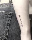 <p>If you want <strong>a more simple design,</strong> this arrow tattoo is a super pretty choice for a Sagittarius <a href="https://www.cosmopolitan.com/style-beauty/beauty/g33023737/beach-tattoo-ideas/" rel="nofollow noopener" target="_blank" data-ylk="slk:tattoo;elm:context_link;itc:0;sec:content-canvas" class="link ">tattoo</a>.</p><p><a href="https://www.instagram.com/p/B0QipYRon41/" rel="nofollow noopener" target="_blank" data-ylk="slk:See the original post on Instagram;elm:context_link;itc:0;sec:content-canvas" class="link ">See the original post on Instagram</a></p>