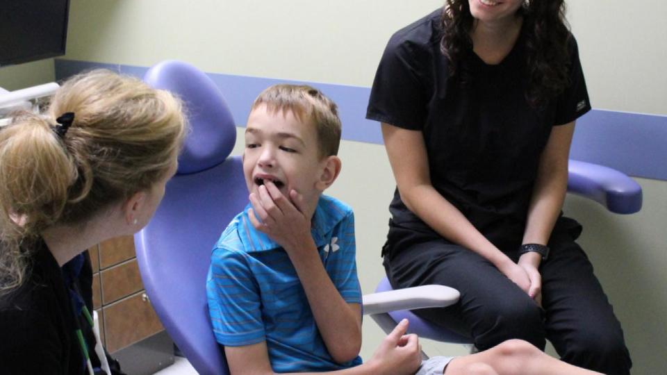 Mason Motz, 5, was thought to be non-verbal until a trip to the dentist uncovered the real reason he wasn’t speaking. Source: Inside Edition