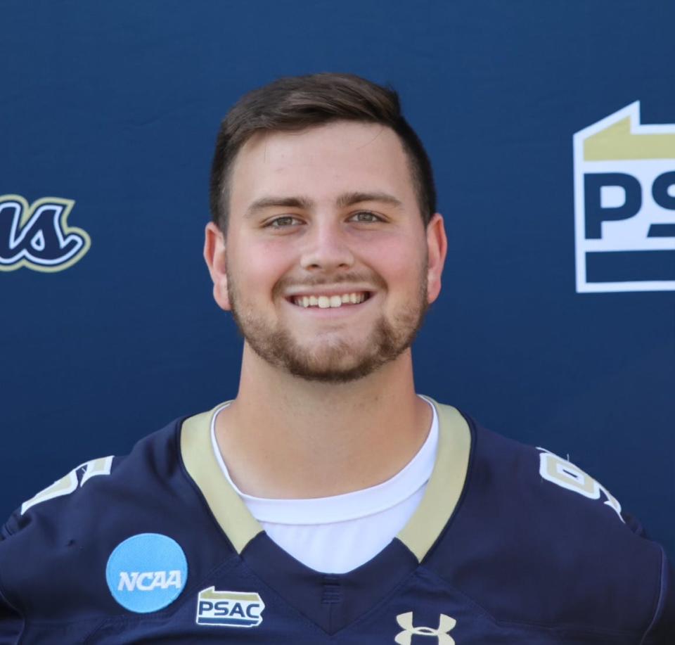 Ross graduate Zach Frey started each of the 59 games he played in as long snapper. He finished his career at Shepherd University.