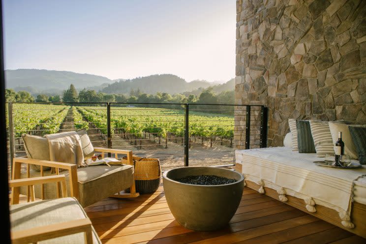 Las Alcobas, hotel de lujo en el valle de Napa. Foto: Town and Country