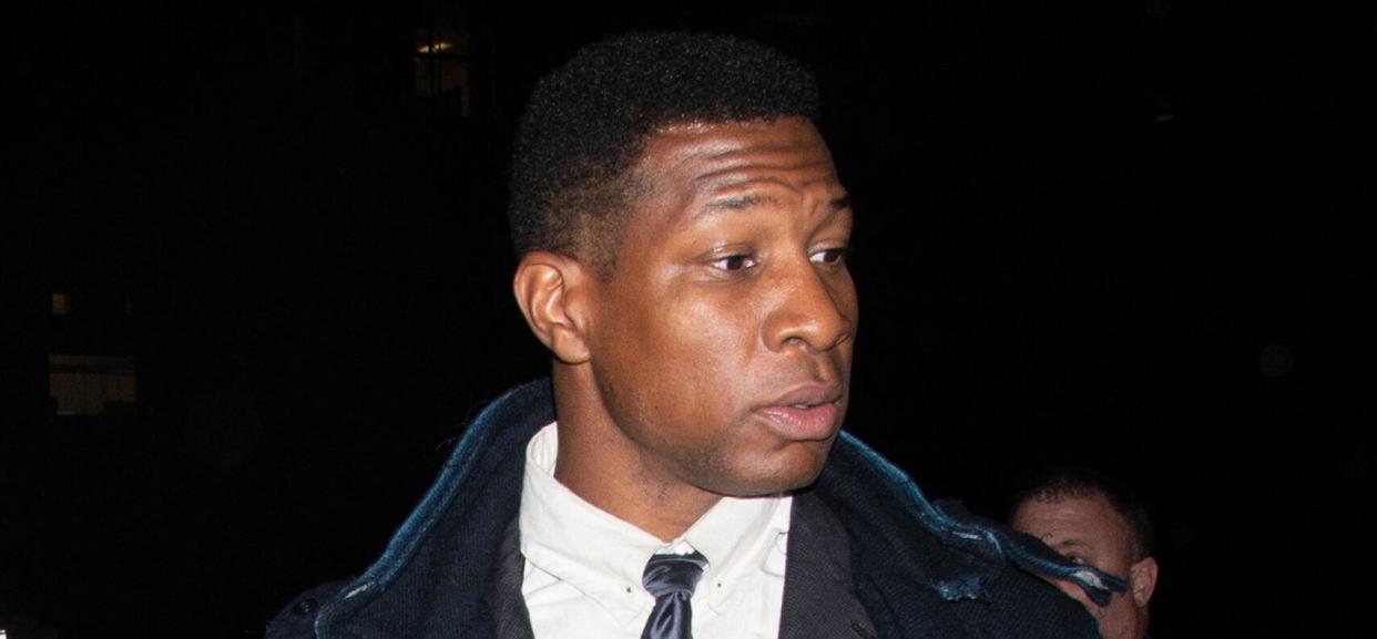 Jonathan Majors Exits Criminal Court in NYC on December 8, 2023