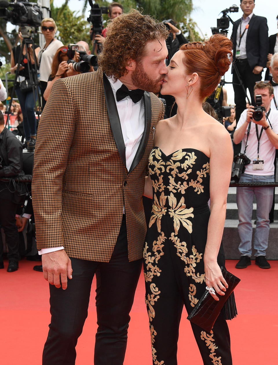 T. J. Miller and wife Kate Gorney