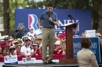 Paul Ryan speaks during a campaign event at The Villages in Lady Lake, Florida August 18, 2012.