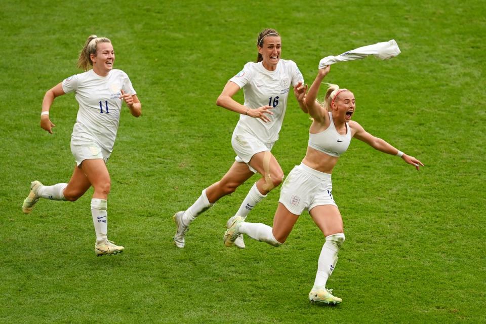 Chloe Kelly scored in the 110th minute to take the Lionesses to victory (Getty Images)