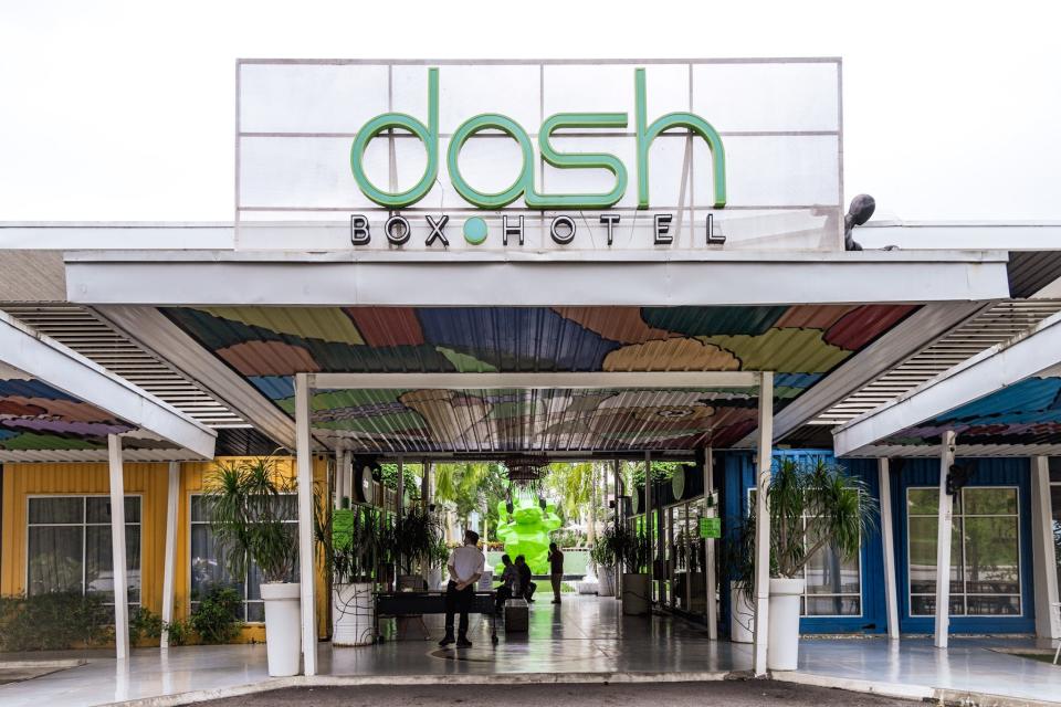 The entrance to Dash Box Cyberjaya.