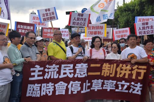 司改團體對於民進黨排除「陪審制」表達不滿。（圖／翻攝自民間司改會臉書）