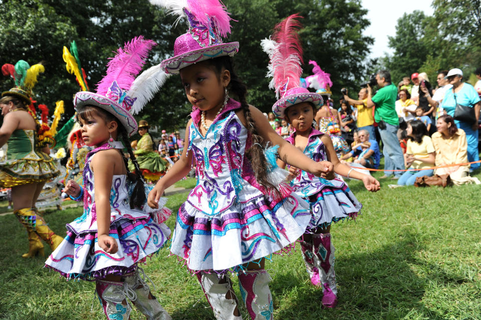 Morenada Bolivia USA perform at Hispanic Heritage Month (Craig Hudson / For The Washington Post via Getty Images)