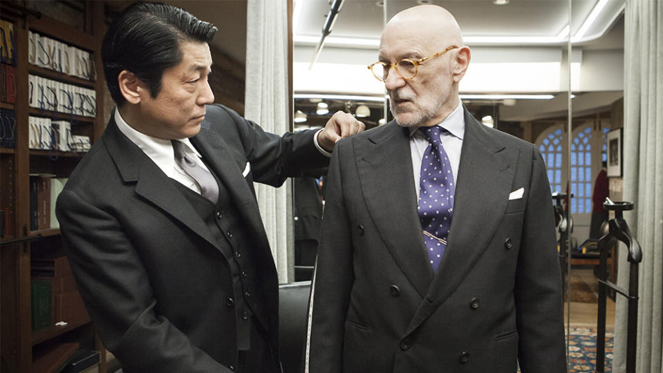 Yuhei Yamamoto of Tailor Caid fitting menswear author G. Bruce Boyer.