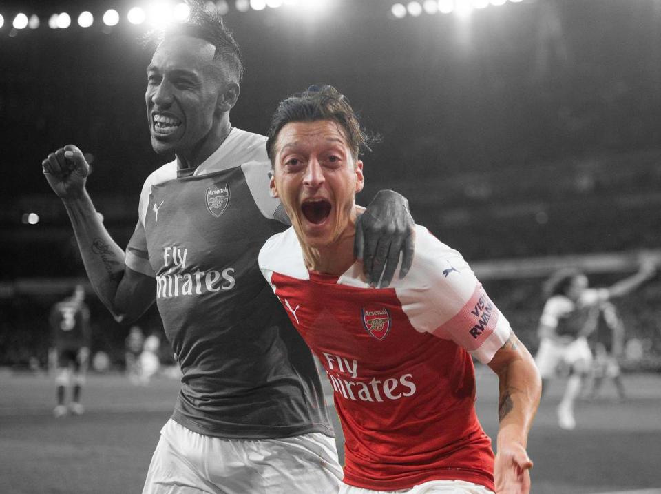 Mesut Ozil was superb against Leicester (Arsenal FC via Getty)