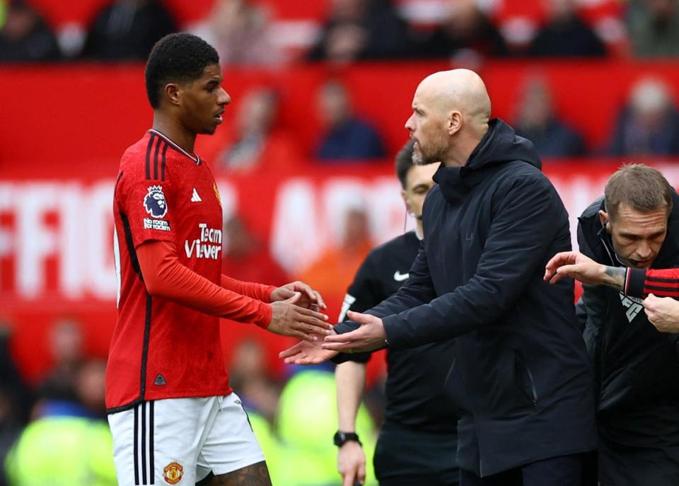 Marcus Rashford looks set to remain absent (REUTERS)