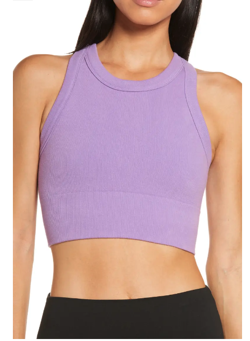 Alo Delight Seamless Knit Bra. Image via Amazon.