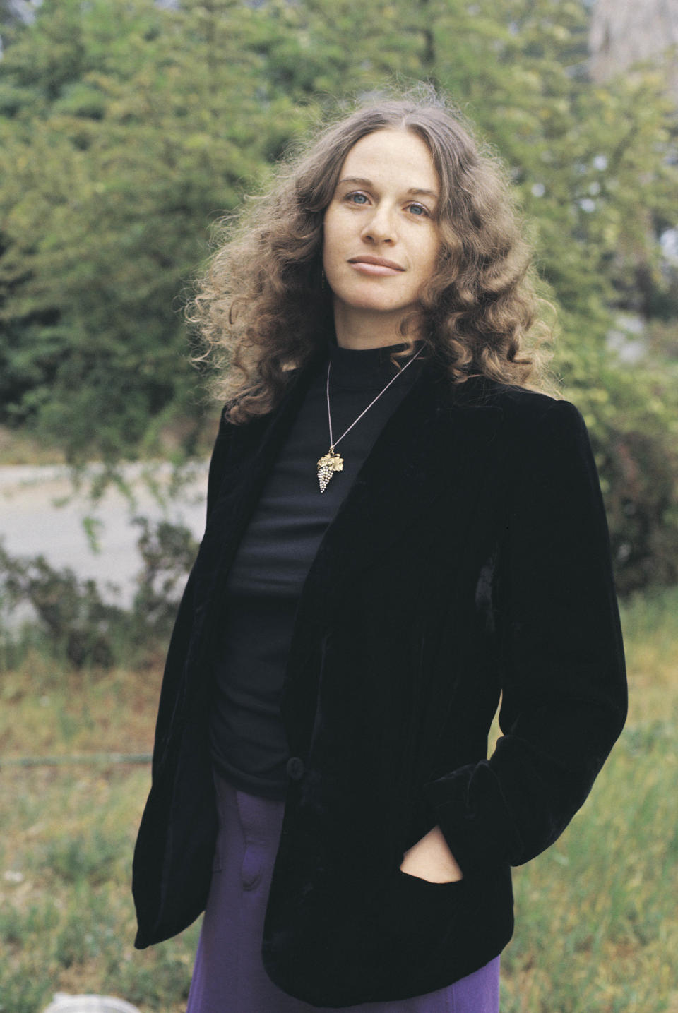 The singer and songwriter at her home in California in 1972.&nbsp;