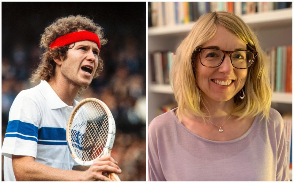 Tennis player John McEnroe; clinical psychologist Dr Caroline Boyd - AELTC/Michael Cole