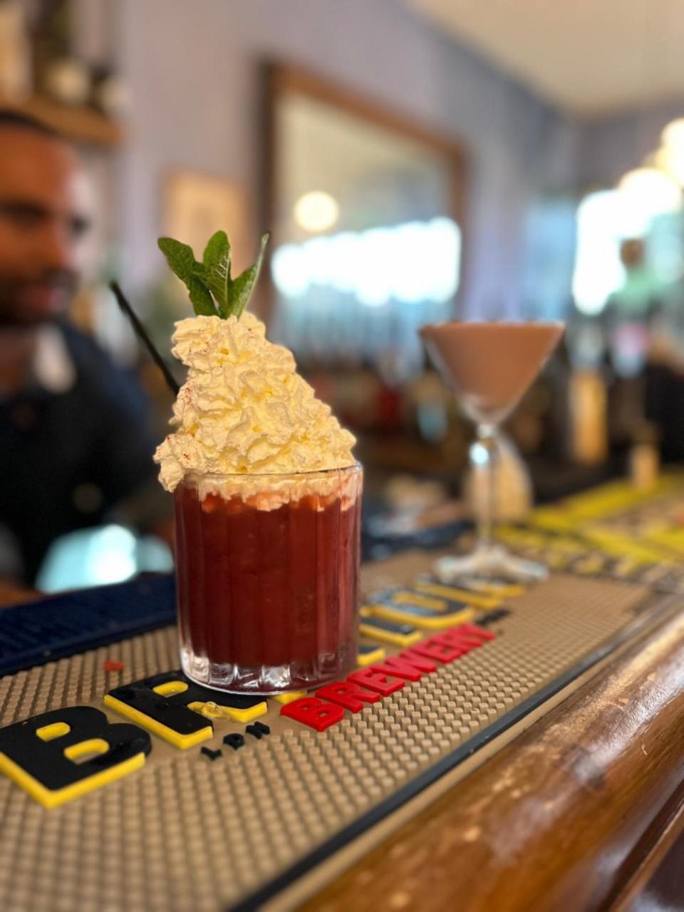 News Shopper: The Cherry Bakewell cocktail was a play on the popular sweet treat, made with whipped cream, amaretto and cherry.