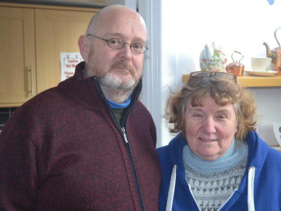 Steven Roberts, with his wife Diane: ‘We are not turkeys. We are desperate people’ (Adam Lusher)