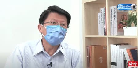國民黨台南市長候選人謝龍介。(取自中時新聞網影片)