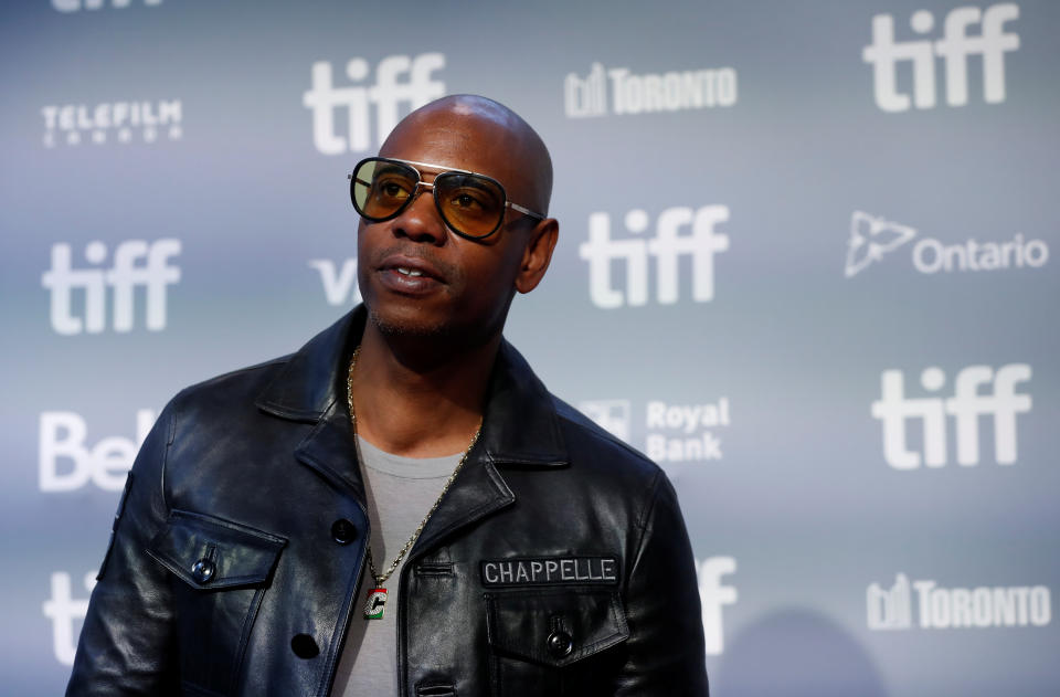 Actor Dave Chappelle arrives for the press conference to promote the film A Star is Born at the Toronto International Film Festival (TIFF) in Toronto, Ontario, Canada, September 9, 2018.  REUTERS/Mario Anzuoni