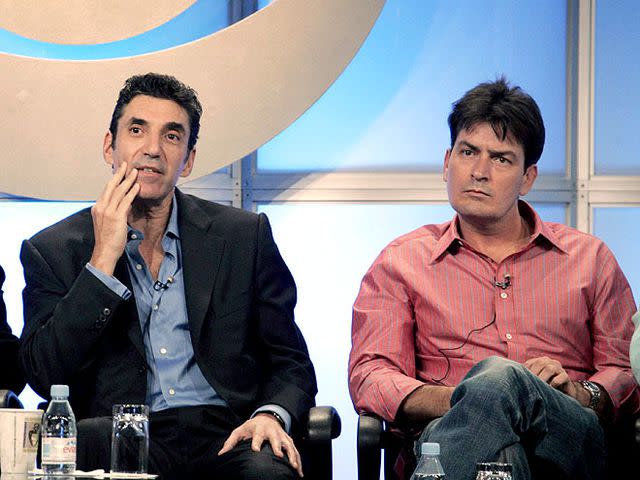 Nick Ut/AP Chuck Lorre and Charlie Sheen