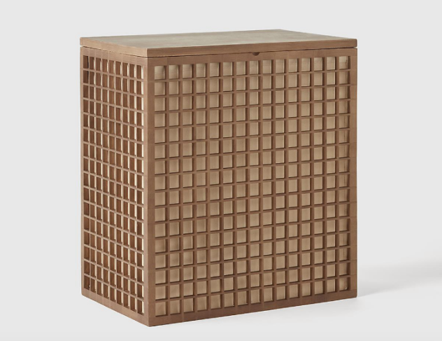 Marie Kondo Shoji 2-Section Bamboo Hamper