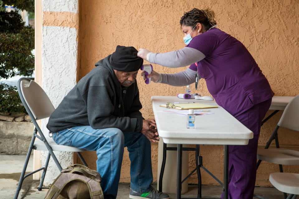 Image: Homeless in California during COVID-19 (Michael Owen Baker / Los Angeles County)