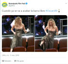 <p>Aquí otro meme sobre el momentazo 2018 de Jen en los Oscars. (Foto: Twitter / <a rel="nofollow noopener" href="http://twitter.com/giffmx?lang=es" target="_blank" data-ylk="slk:@giffmx;elm:context_link;itc:0;sec:content-canvas" class="link ">@giffmx</a>). </p>