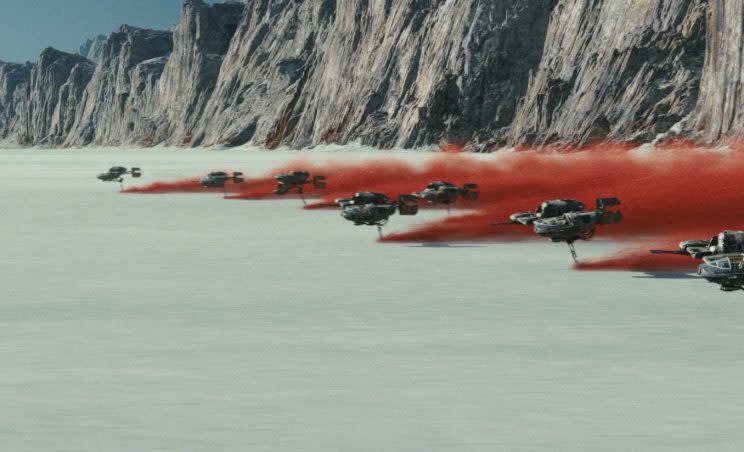 Numbers down... the first trailer for The Last Jedi hasn't broken the internet - Credit: Disney