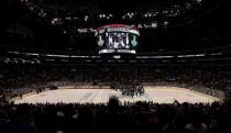 Jun 13, 2014; Los Angeles, CA, USA; General view after the Los Angeles Kings defeated the New York Rangers in game five of the 2014 Stanley Cup Final at Staples Center. Mandatory Credit: Richard Mackson-USA TODAY Sports