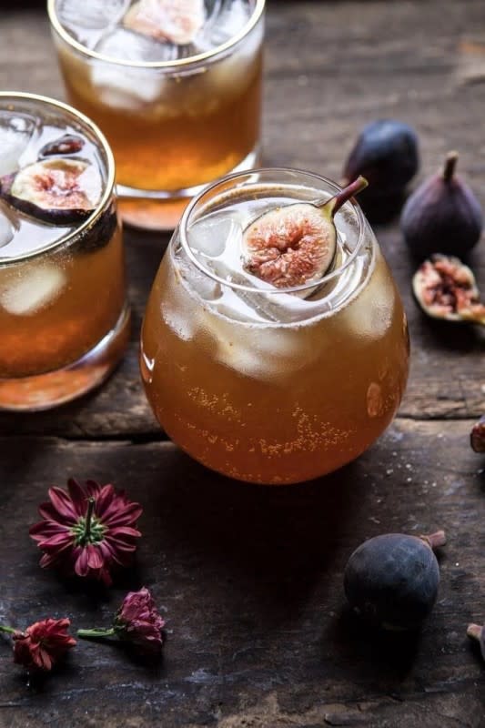 <p>Half Baked Harvest</p><p>This cider smash is a sweet, citrusy, and warming way to welcome the start of autumn.</p><p><strong>Get the recipe: <a href="https://www.halfbakedharvest.com/fig-bourbon-cider-smash/" rel="nofollow noopener" target="_blank" data-ylk="slk:Fig Bourbon Cider Smash;elm:context_link;itc:0;sec:content-canvas" class="link rapid-noclick-resp">Fig Bourbon Cider Smash</a></strong></p>
