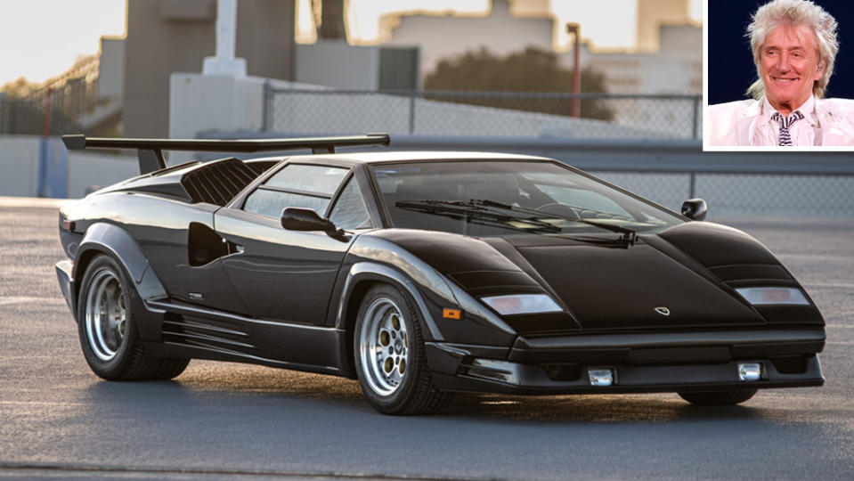 Rod Stewart's 1989 Lamborghini Countach 25th Anniversary Edition Is Heading  to Auction