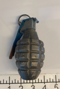 A TSA officer at Milwaukee Mitchell International Airport found an inert grenade at security on July 29, 2022, the agency reported.