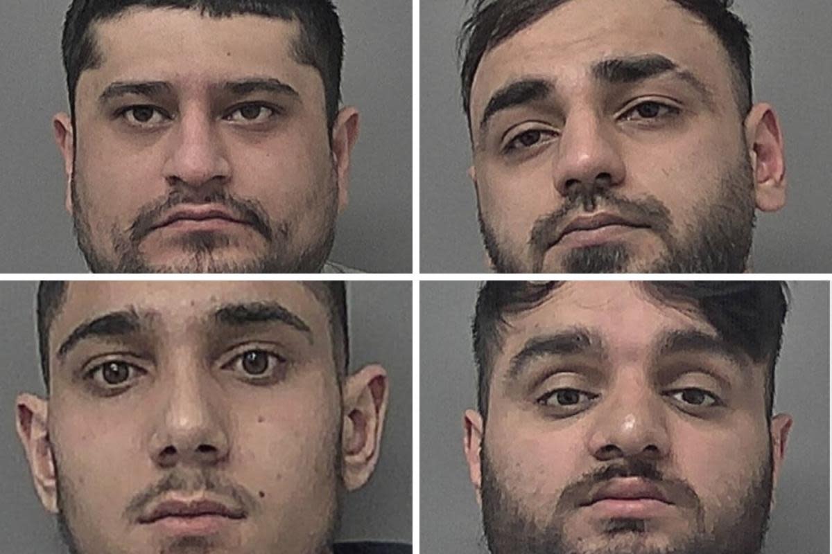 Zahir, top left, Shakeel, top right, Horniak, low left, and Raja, low right <i>(Image: Humberside Police)</i>
