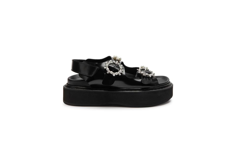 Simone Rocha Embellished Leather Platform Sandals HK$6,479 (From Harvey Nichols) 